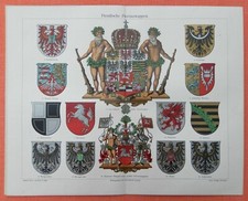 WAPPEN Preussen LITHOGRAPHIE