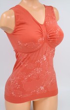 ♥Schlankstütz Mieder Leicht-Top XXL 50/52 Koralle*Blütenzauber *  SK1 ♥