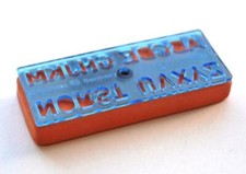 Pelikan Radiergummi Radierer mit Schablone,Vintage,60er Jahre,L/B/H 65/25/10 mm 