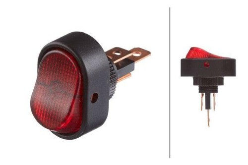 Hella schalter 12v - 12v,, rot
