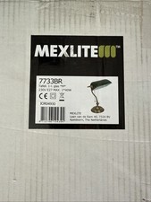 Steinhauer Melana 7733BR Bankerlampe Tischleuchte Bronze Grün E27 Zugschalter