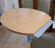 Stehpult rund mit Klemmfuß Neigung verstellbar Buchenschichtholz