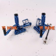 Motorrad Fu?rasten hinten passend für Suzuki GSXR1000 K5 2005 2006 Blau