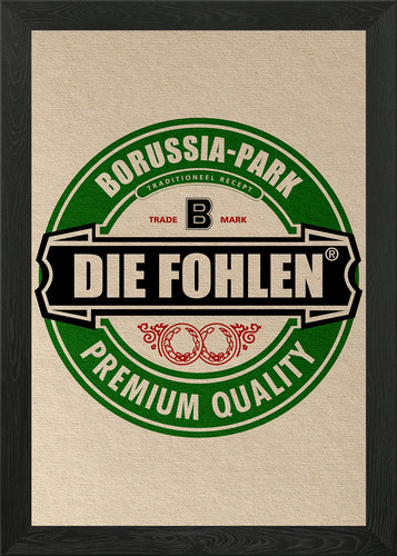 Borussia beer framed wall - beer,
