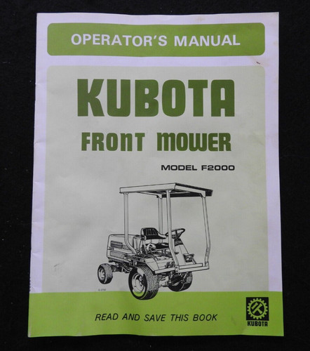1986 1987 original kubota 2000 - 1986-1987,