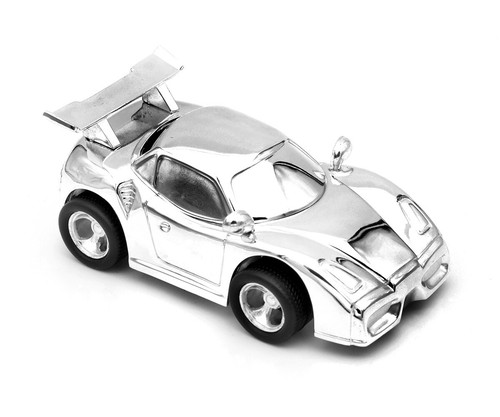 Sparschwein auto versilbert - sparschwein,