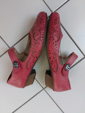 Damen Rieker Mary Janes Pumps Gr. 40 Leder in Rosa Antistress Passform