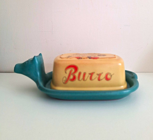 Butterdose keramik kuhkopf mit - butterdose,