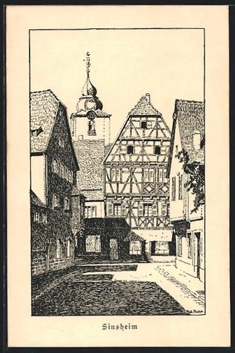 Künstler sinsheim - künstler-ak,