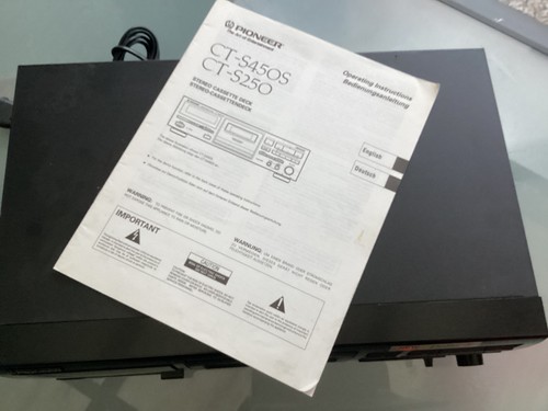 Pioneer tapedeck ct 450s - pioneer,, ct-450s