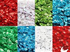 6 / 8 mm Pailletten matt HOLO irisie rund gewölbt ca.16 g Styropor basteln nähen