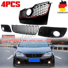 4x Waben Stoßstange Grill & Nebelscheinwerfer Grille Für VW Golf V Jetta MK5 GTI