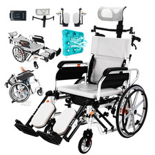 Vier-in-eins, um 180° verstellbarer und klappbarer multifunktionaler Rollstuhl