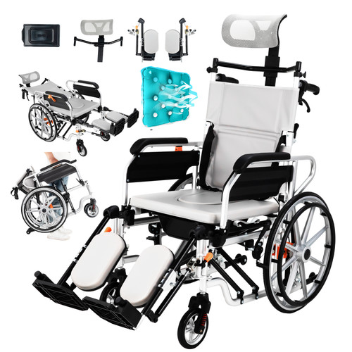 Klappbarer rollstuhl - 4-in-1-klappbarer,