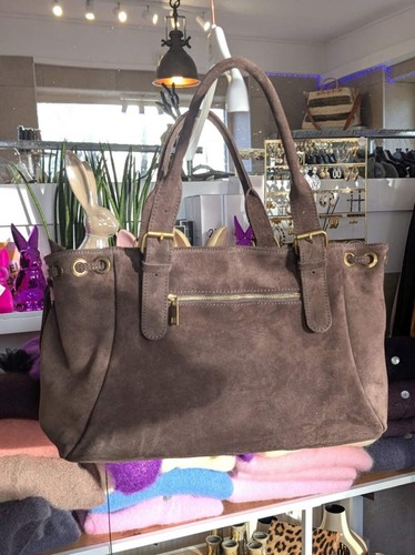 Wildledertasche shopping bag - shopping,