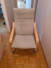 Schaukelstuhl Holz POÄNG Ikea Stuhl Wippen Bezug