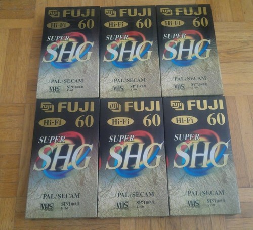 Vhs leerkassetten - 6x,