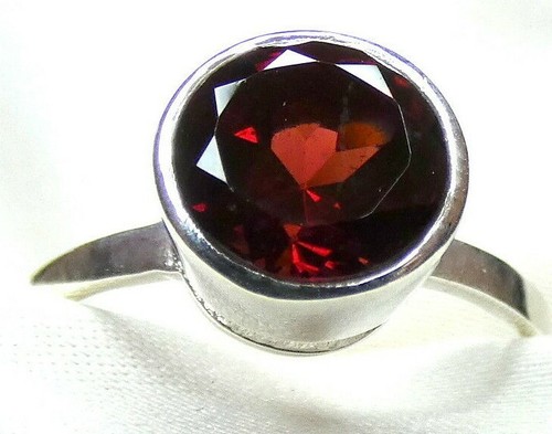 Granat ring 925 - granat, silber