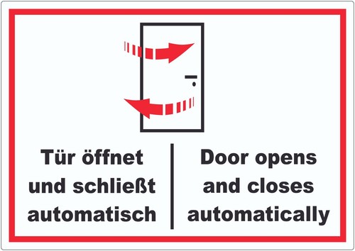 Aufkleber tür automatisch - aufkleber,