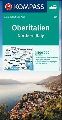 Kompass autokarte oberitalien - kompass,