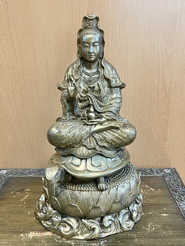 Buddha bronze statue - statue, guanyin