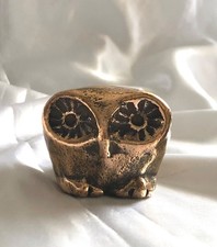 Bronze Eule Uhu Massiv