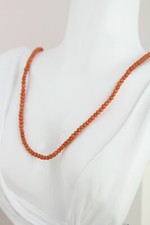 Antikes Korallen Collier / Kette - Natürliche Lachs-Rote Koralle - um 1900