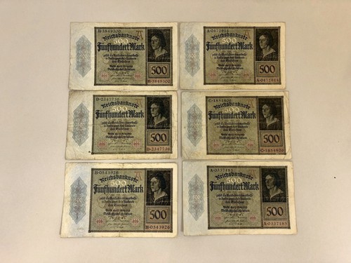 500 reichsmark scheine 1922 - reichsmark,