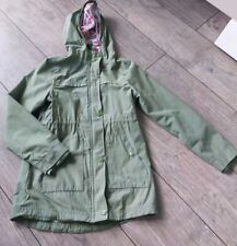 Jacke Esprit 128 134 Mädchen Parka Khaki Grün HERZEN
