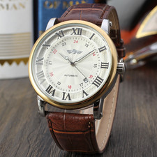 Herren Automatikuhr Leder