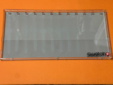 4x SWATCH COLLECTOR-BOX-Plexiglas-Vitrine-Schaukasten-Sammlung-gebraucht