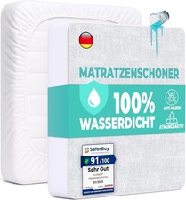 Matratzenschoner 180x200 cm wasserdicht Spannbettlaken Nässeschutz