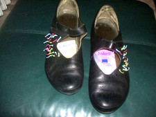 Mary Jane Schuhe Damen THINK Schwarz lose Einlagen Leder Lagenlook Gr. 42