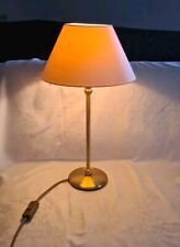 Exklusive 49cm hoch  Tischleuchte Lampe Messing  Stoff  Tischlampe 