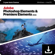 Adobe Photoshop + Premiere Elements 2026 (1User- 3Years) ESD