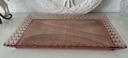 Tablett pressglas england - tablett,
