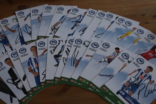 Autogrammkartensatz hertha bsc - autogrammkartensatz,