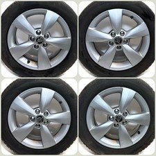 Skoda Rapid Fabia Praktik Original Alu-Felgen LK 5x100 ET38 Reifen 185/60 R15