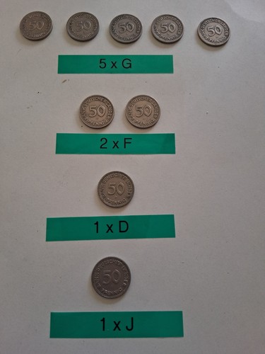 Konvolut pfennig 1949 bank - konvolut,