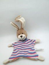 * Schmusetuch Schnuffeltuch - TCM/Tchibo Hase blau rot gestreift ca. 30cm
