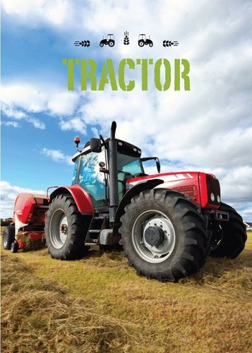 Roter traktor fleece decke - roter,