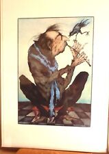 Gertrude Degenhardt Lithographie "Crazy Flute Player" Rahmengröße 86 x 61 cm