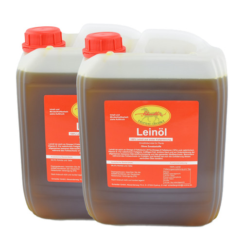 Horse direkt leinöl - 2x5, liter
