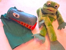 HANDPUPPE 2 STÜCK " KROKODIL