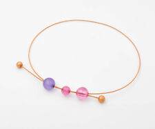 Niessing Colette C Collier Halsreif 750er Roségold Synthetische Mineralkugeln