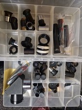 Vintage RESTPOSTEN Kamera Objektive Aufsätze Teleskop Bits Teile - BOX7