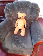Teddy alt antik holzwolle - teddy,