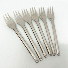 WMF Helsinki Cromargan Besteck 6 Kuchengabeln 15,8 cm