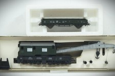 1:87 HO Roco 4316A + 4317A eine Einheit Kranwagen der DB mit Schutzwagen neu OVP