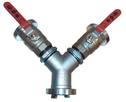 Stück verteiler 2 x - y-stück,